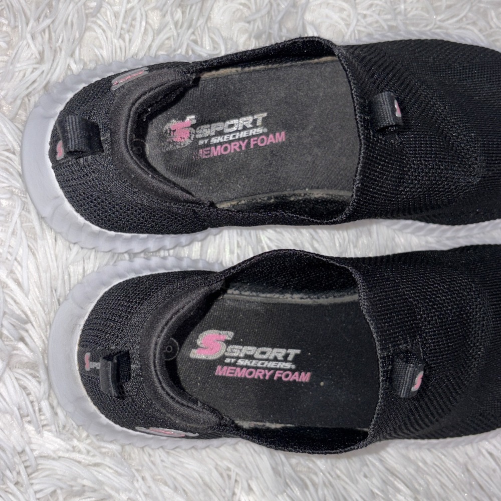 Skechers Sport Sneakers Women's Size 8 Black Slip On Hands Free Comfort Shoes - Picture 8 of 10